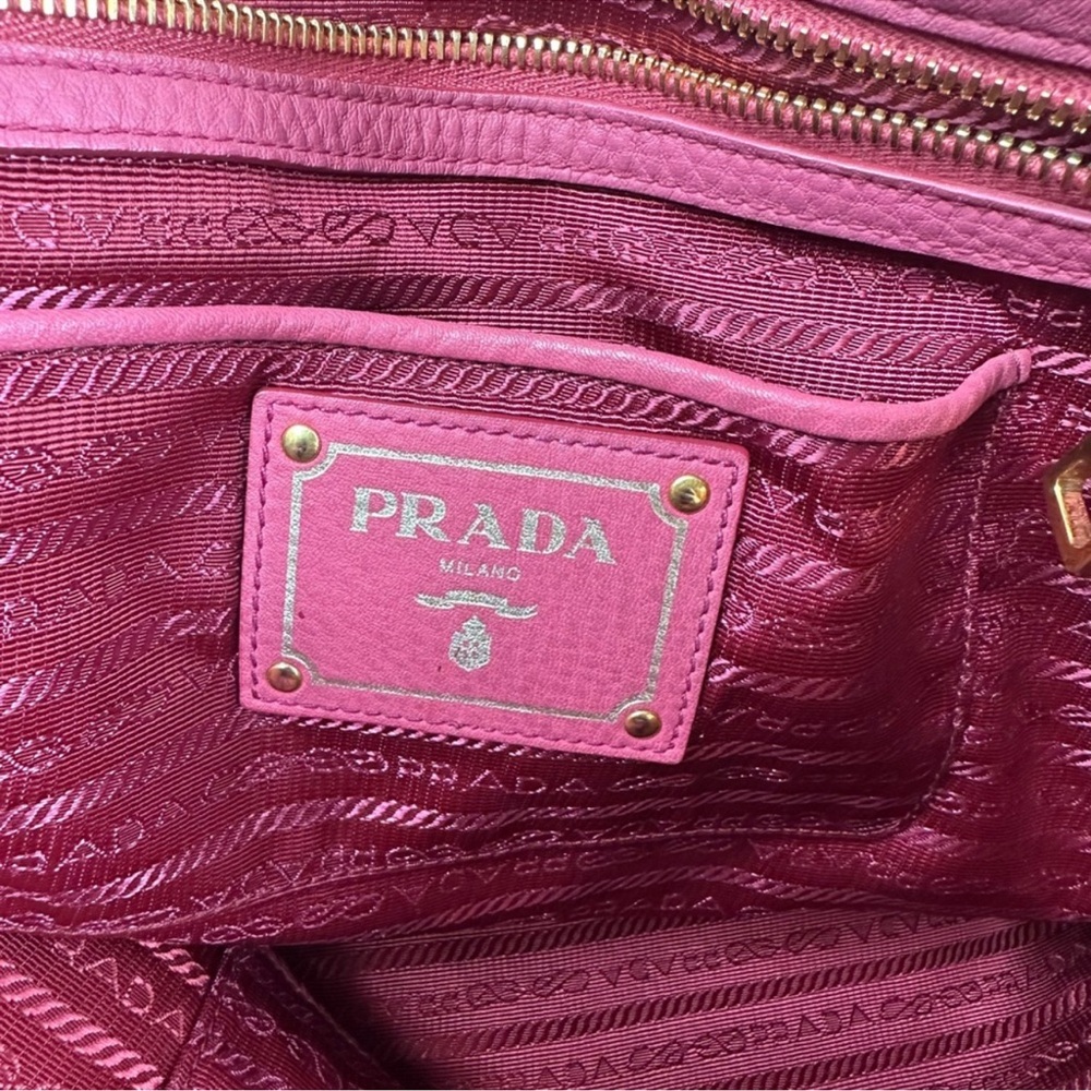 Prada Pink Vitello Daino Leather Tote - Picture 5 of 5